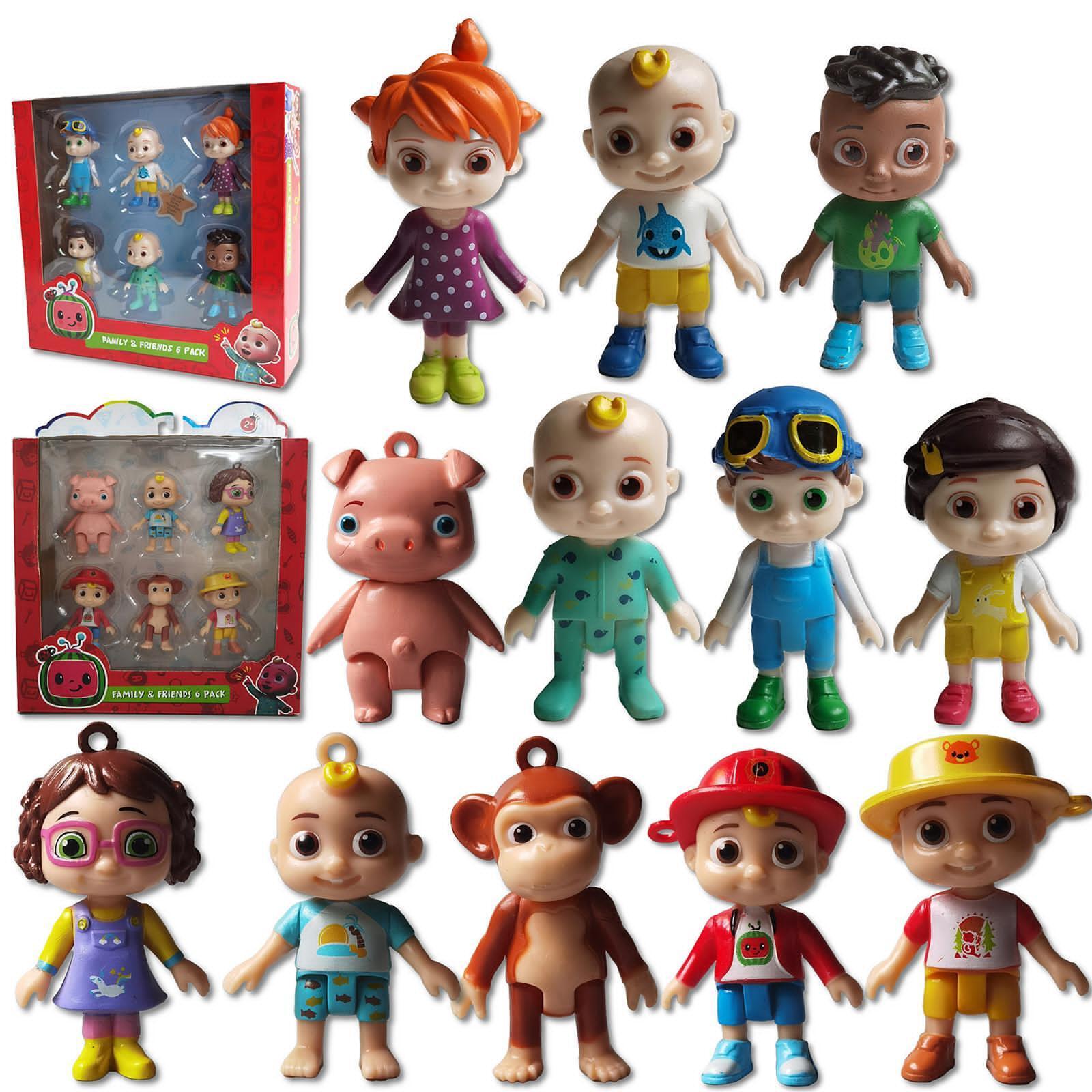 Cocomelon Set 12 Figure Famiglia&Amici Ragazza Ragazzo Giocattoli JJ Cody  YoYo S