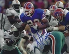 Signed 8x10  ANTOWAIN SMITH  Buffalo Bills Autographed photo w/COA