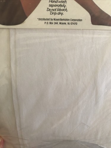 Vintage Mayer Bunny Soft Control Top Nylon Sheer Pantyhose White TALL 1985 USA - Picture 14 of 16