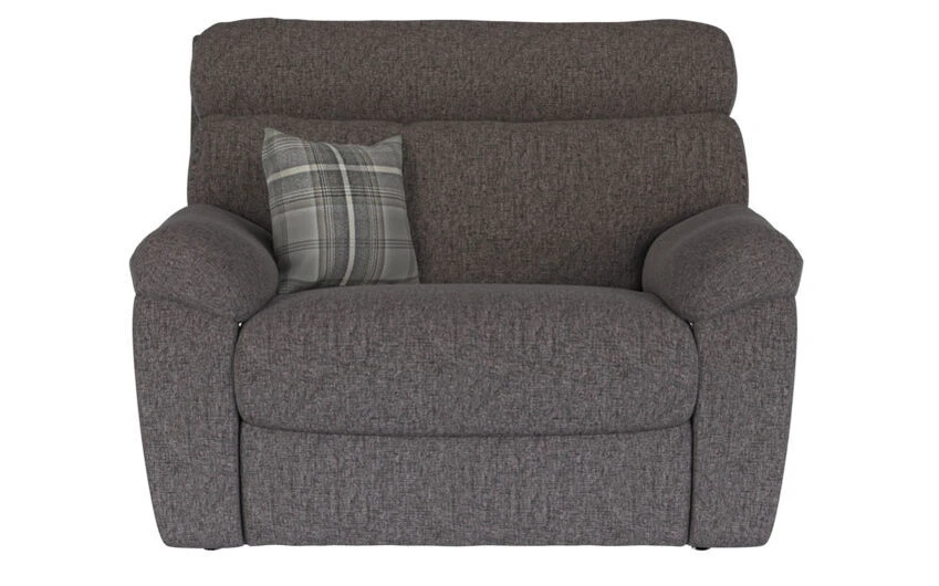 ScS Cloud Static Love Seat in Cloud Collection Charcoal Fabric RRP