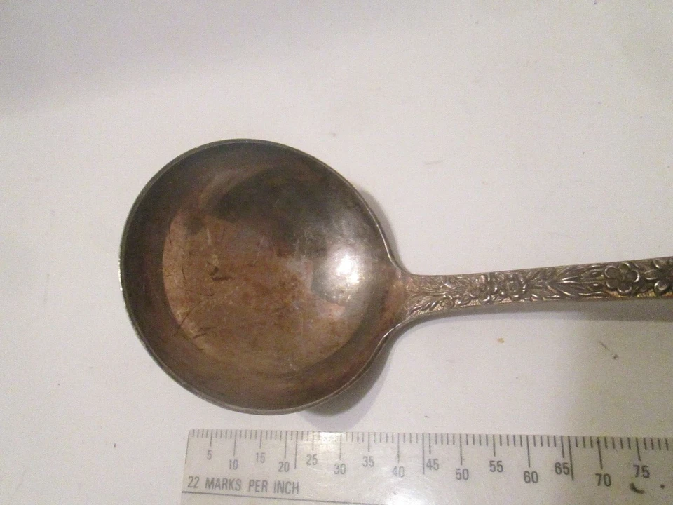 Sterling Silver S. Kirk & Son Silver Ladle Approx. 7" Long in Repousse w/ P Mono - Image 4 of 4