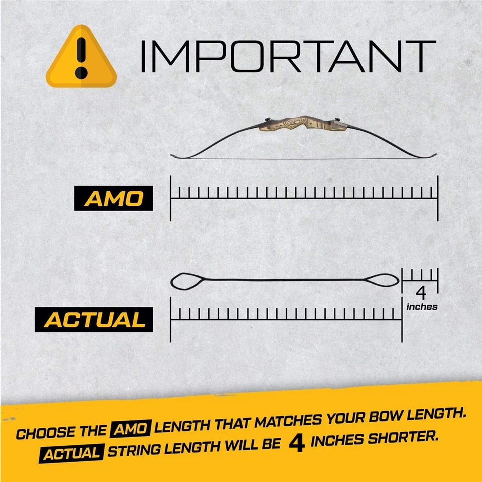 Hunting Archery Actual 54/58/62in Handmade Flemish Strings Fast Flight Bowstring - Image 3 of 4