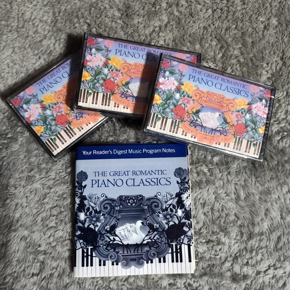 Readers Digest The Great Romantic Piano Classics 3 Cassette Set 1992 BRAND NEW! - Image 2 of 4