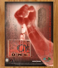 ONE ASC Games One Man One Solution - Video Game Print Ad / Poster Promo Art 1998
