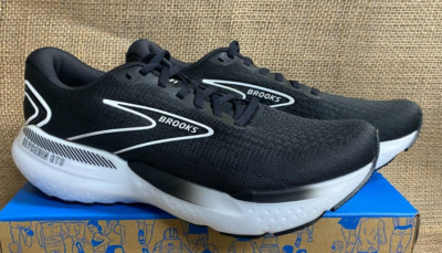 NIB Brooks 110420-090 Men's Glycerin GTS 21 Black/Grey/White Athletic Shoe