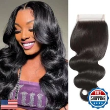 Smoothair 4x4 Lace Frontal Closure Body Wave Lace Front Human Hair 14 Inch Ea