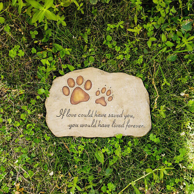 Haustier Gedenkstein Grabmal Katze Garten Hof Grabstein Sympathie Grabstein