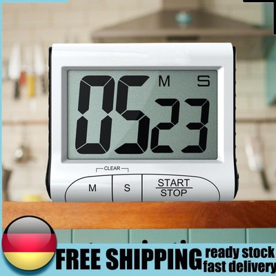 LCD Digital Kitchen Timer Alarm Clock Magnet Count Up Countdown Alarm Clock