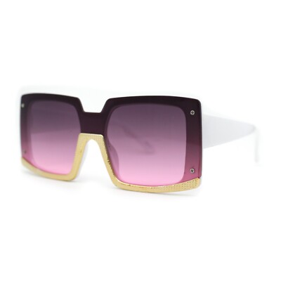 Womens Mod Luxury Squared Chic Plastic Fashion Sunglasses | eBay display picture 1
