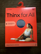 Thinx for All All Day Absorbency Leakproof Period Underwear Lace Trim Storm 1X