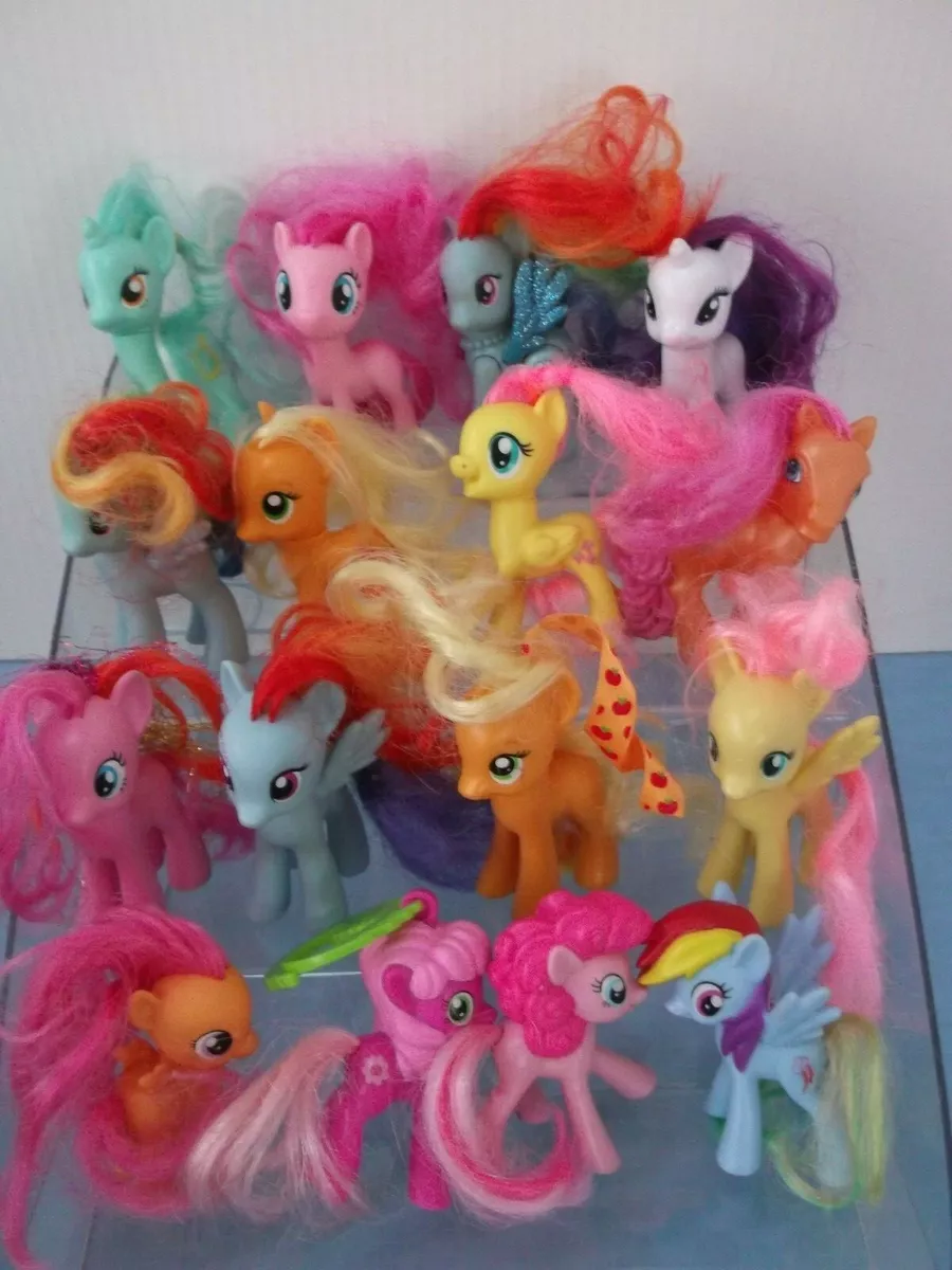 Collectible LOT OF 16 Small My Little Pony Little Ponies Figures