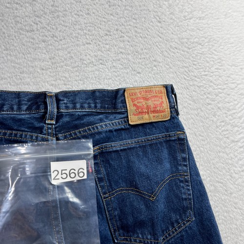 Jeans Levi's 505 regular dritto 36x29 (36x27,5) lavaggio med uomo 100% cotone - Foto 11 di 11