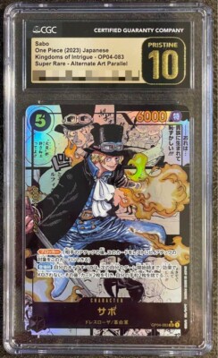 CGC 10 PRISTINE One Piece Card Game Sabo MANGA ART Super Parallel