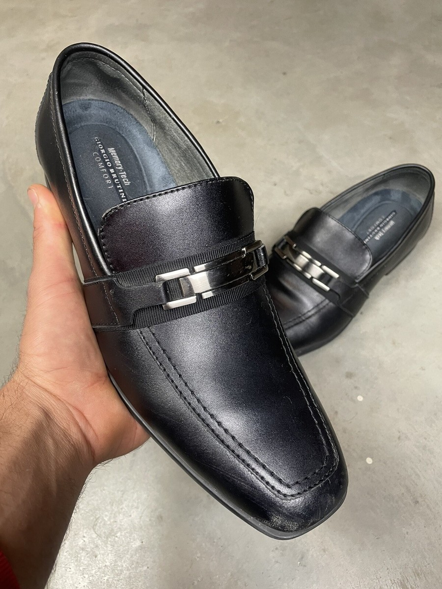Giorgio Brutini LAWTON Mens Size 10 Black 176151 Slip On 