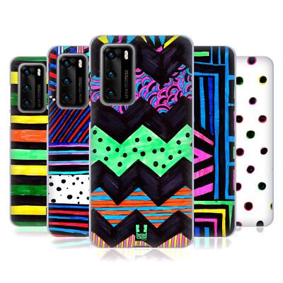 HEAD CASE DESIGNS COLOURED DOODLE PATTERNS SOFT GEL CASE FOR HUAWEI PHONES 4