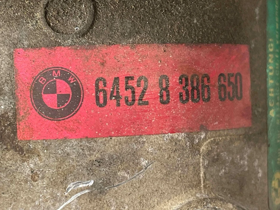 Compresor de aire acondicionado BMW Z3 2001 2,5 L 81 k millas 64528386650 Seiko Seikei 01 2002 Foto 2 de 4