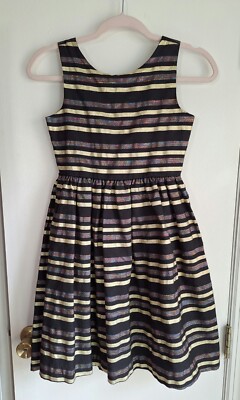 strapless open back dress Stella Satin & Gold Star Girls Party Dress Black & Gold | Holly Hastie  London – Holly Hastie main image 1