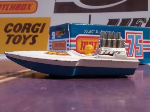 Matchbox Superfast #05 b Seafire Boat with Reproduction Box