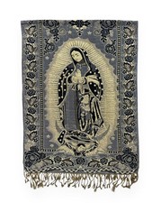 Our Lady Guadalupe Virgin Mary Shawl Scarf Wrap Stole Light Blanket Rebozo