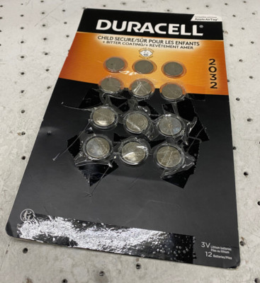 Duracell 3v 2032 Lithium Coin Battery 12 Count