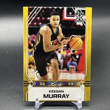 2022-23 Leaf Basketball #B-10 Gold XRC Rookie Keegan Murray SP 🔥