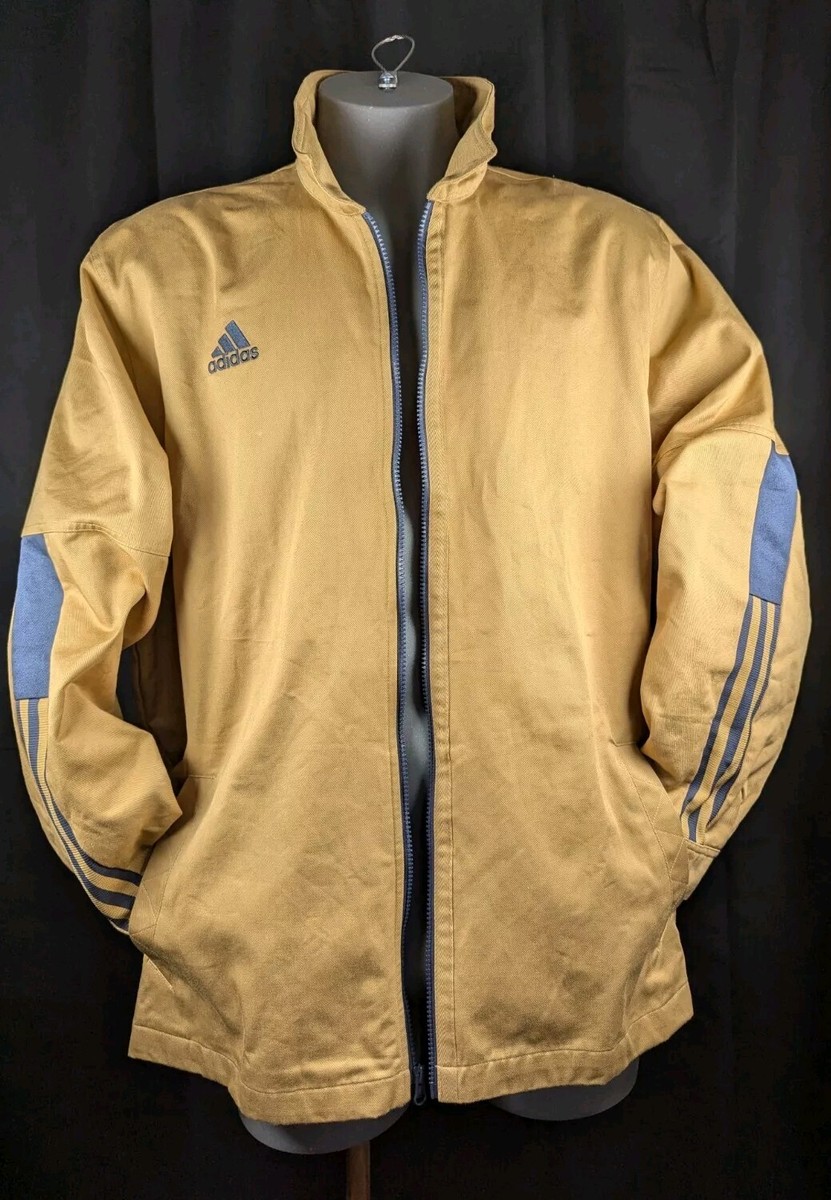 2XL Adidas Tiro Jacket Overshirt Golden Beige/Navy, Full-Zip