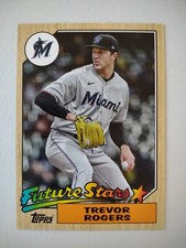2022 Topps Trevor Rogers Oversized Jumbo 1987 Future Stars #87FS-20 Marlins