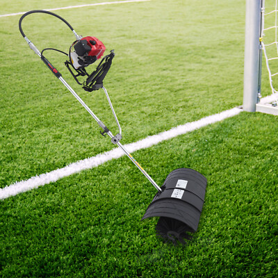 2 Stroke 52cc Gas Power Broom Artificial Turf Grass Clean Backpack Sweeper 1700w