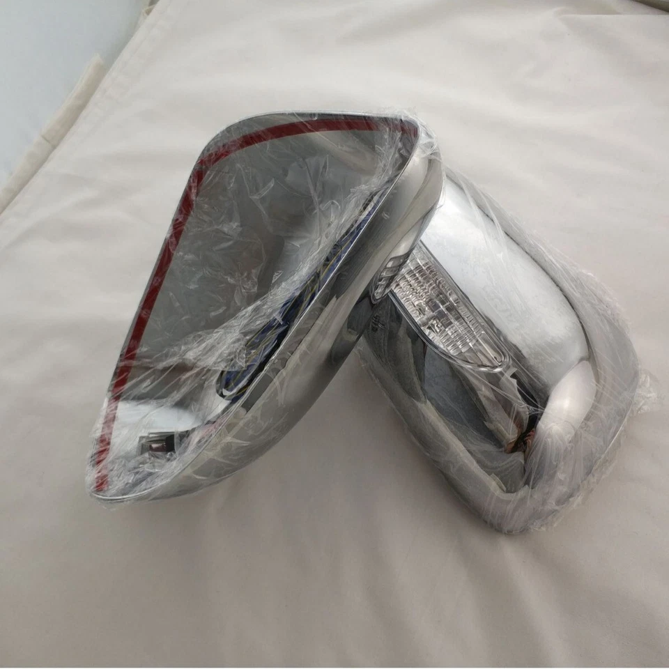 Хромированная светодиодная отделка крышки зеркала заднего вида для 05–11 Toyota Yaris Vitz Vios 2 шт. - Изображение 4 из 4