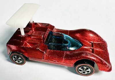 Hot Wheels Redline 1969 Chaparral 2G HK Red No Peg Stop Grand Prix