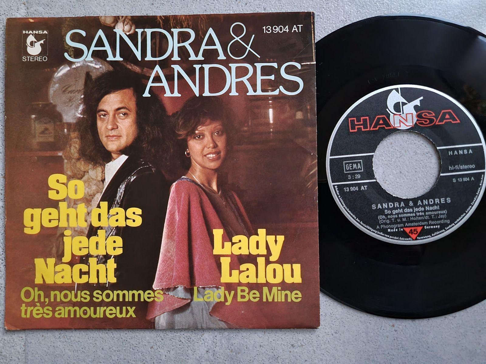 7"" Single Sandra & Andres - So geht das jede Nacht Vinyl Germany