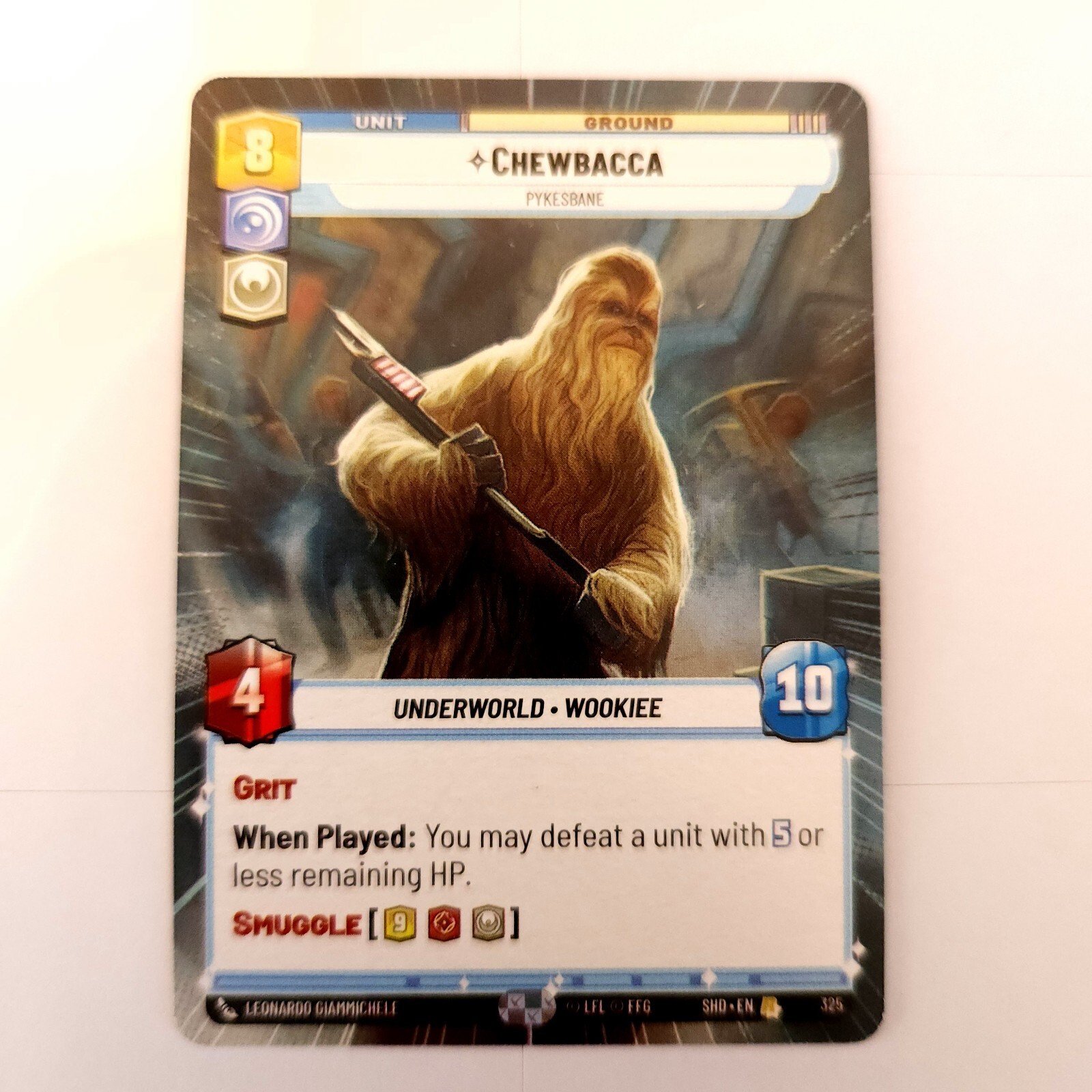 Chewbacca 325 Hyperspace Star Wars Unlimited Shadows Of The Galaxy