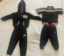 AIR JORDAN NIKE CHILDRENS SWEATERS/SHIRT/JOGGERS RED/BLACK/WHITE 2T 3 SET BUNDLE