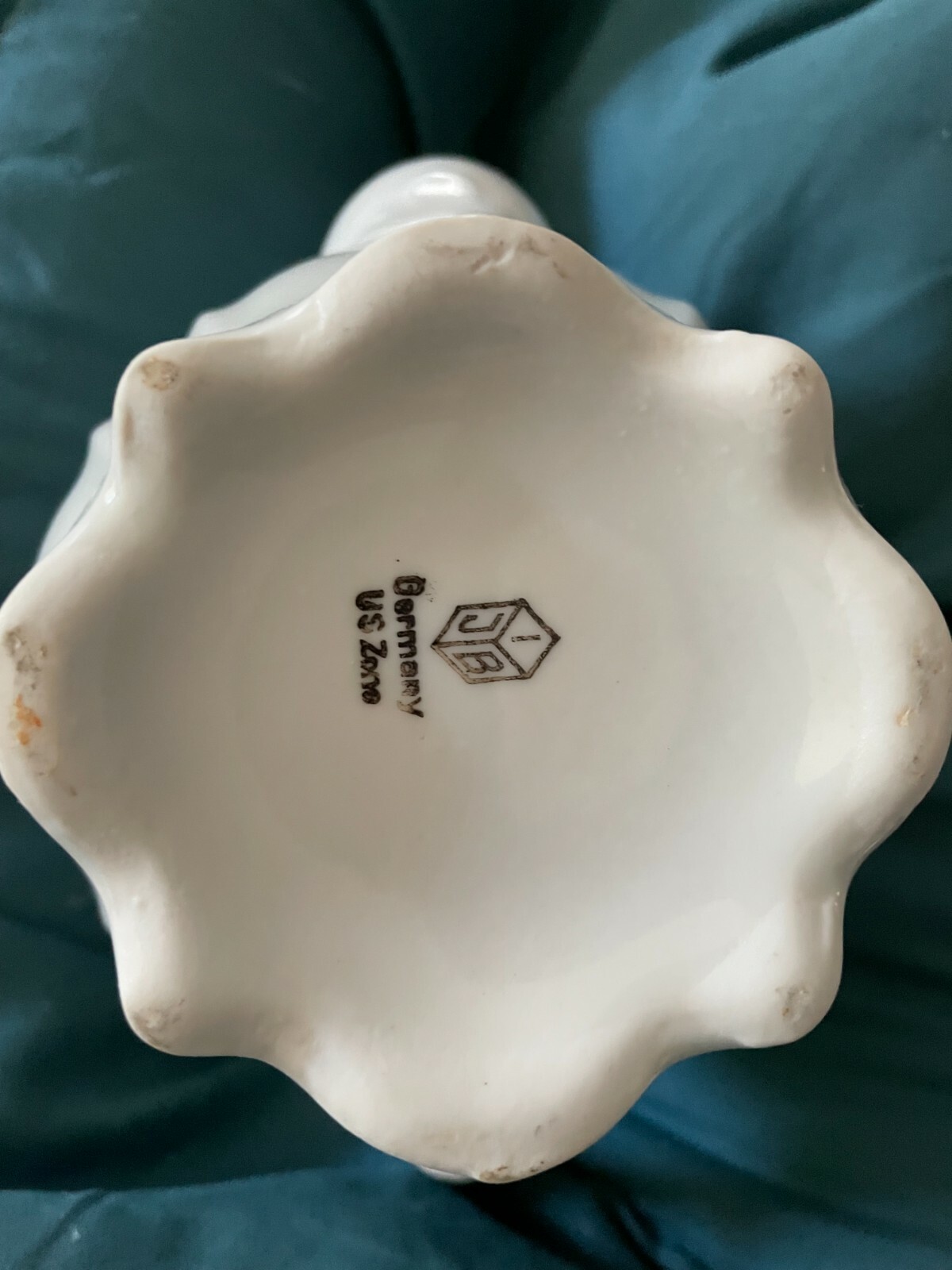 Vintage Floral Tea Pot Marked "IJB Germany US Zone" Historically