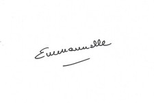 Emmanuelle Charpentier "Nobel Prize Chemistry 2020" autograph signed 10x15 cm card