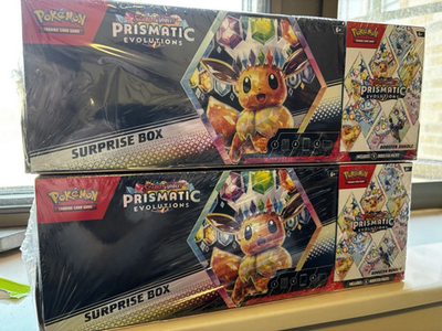 #ad #ad Lot of 2 Sams Club Pokemon TCG Prismatic Booster Bundle amp; Surprise Box SEALED $214.99