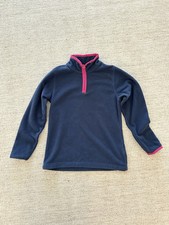 Land  s End Kids Fleece Navy - Size 7-8 Good Pre-Owned Condition