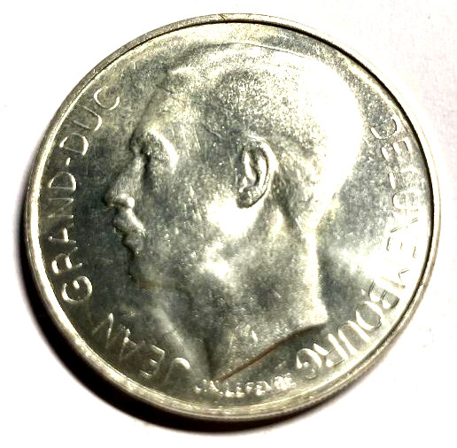 elf Luxembourg 100 Francs 1964 Silver  314