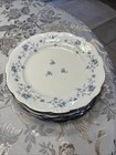 6 Johann Haviland BLUE GARLAND 10" White Floral Dinner Plates Bavaria Germany — photo 7