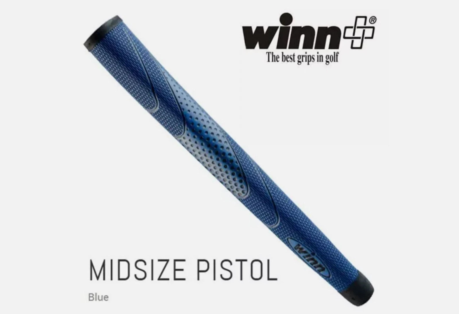 Winn 2024 New Putter Grip - Midsize Pistol Black 68-bL