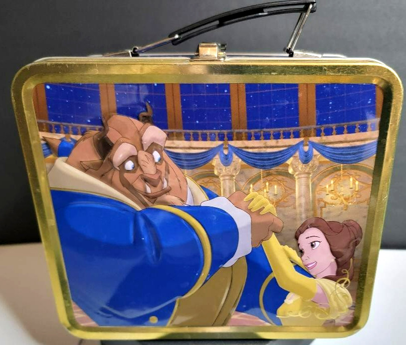 Vintage Disney Beauty & The Beast Tin Lunch Box