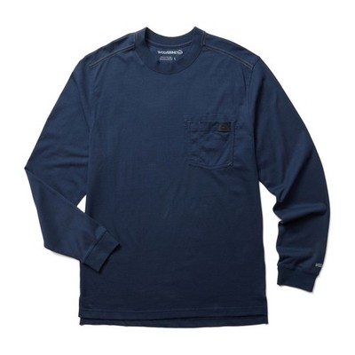 Wolverine Men Guardian Cotton Long Sleeve Pocket Tee Apparel