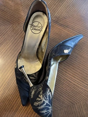 RED OR DEAD Ladies Stiletto black fabric - Image 1 of 4