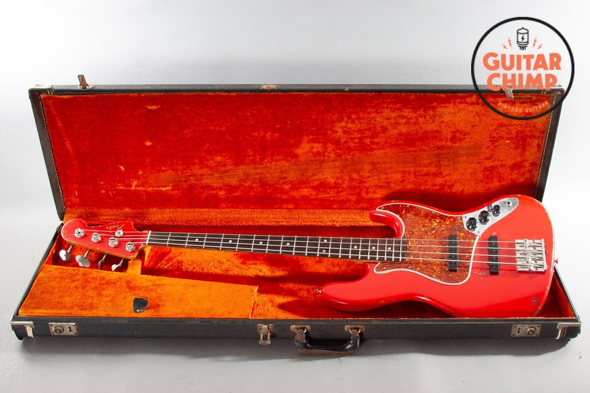 1965 Fender Jazz Bass – Dakota Red w/ Matching Headstock