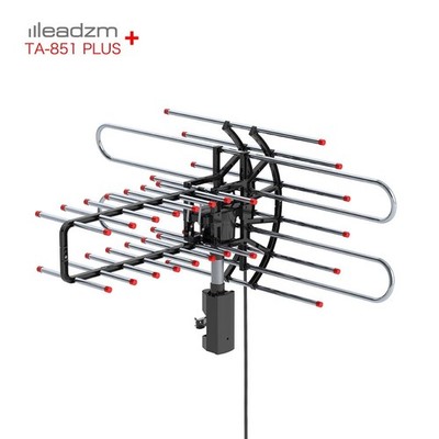Leadzm 480 Miles Outdoor TV Antenna Amplified HD TV 1080P V/UHF Apartment Home