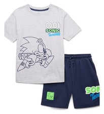 Boys Sonic the Hedgehog Shorts Set 2-Piece U pick sizes New