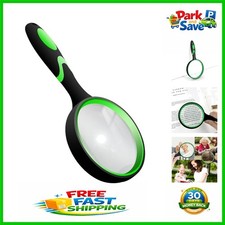 Large Handheld Magnifying Glass with Non-Slip Handle - Ideal for Seniors  Kids