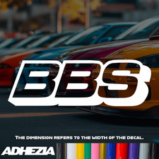 BBS Vinyl Decal Sticker - Design for Cars, Bumpers, Windows, Tires, Wheels