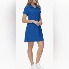 Mofiz Women's Sporty Collared Short Sleeve Preppy Golf Dress XS Light Blue NWOT