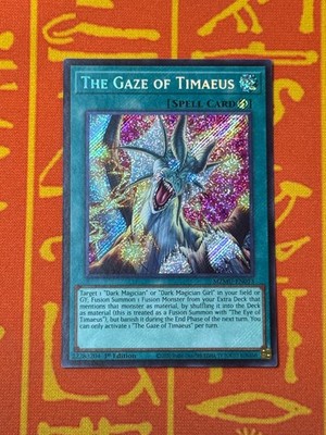YUGIOH DER BLICK DES TIMÄUS SECRET RARE DRUCKFEHLER MZMU-DE050 NA PRINT